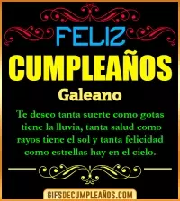 GIF Frases de Cumpleaños Galeano